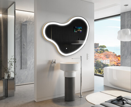 Nepravilan Ogledalo Sa LED Rasvjetom SMART N222 Google #9