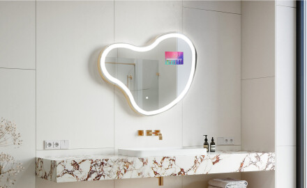 Nepravilan Ogledalo Sa LED Rasvjetom SMART N222 Google