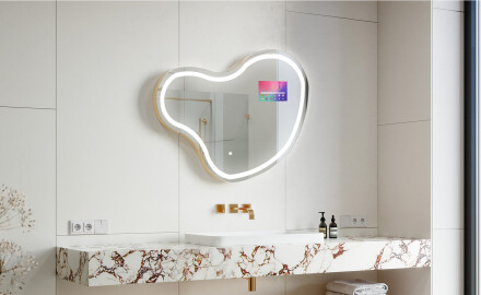 Nepravilan Ogledalo Sa LED Rasvjetom SMART N223 Google
