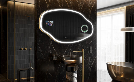 Nepravilan Ogledalo Sa LED Rasvjetom SMART O222 Google