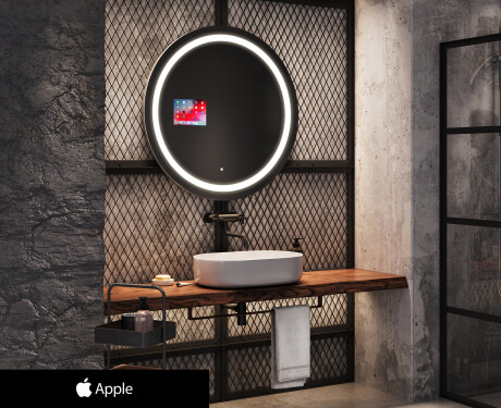 Okruglo Ogledalo s LED rasvjetom SMART L33 Apple #1