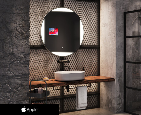 Okruglo Ogledalo s LED rasvjetom SMART L116 Apple #1