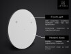 Okruglo Ogledalo s LED rasvjetom SMART L115 Samsung #2