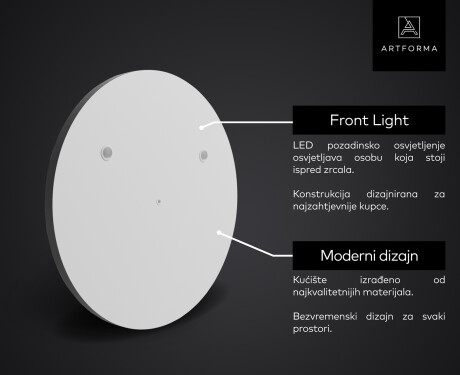 Okruglo Ogledalo s LED rasvjetom SMART L115 Samsung #2