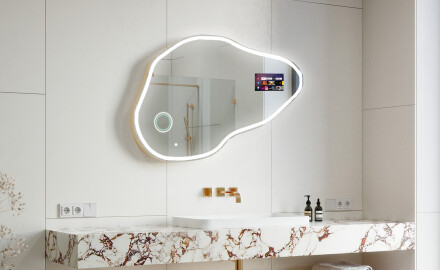 Nepravilan Ogledalo Sa LED Rasvjetom SMART P222 Google