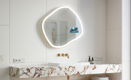 Nepravilan Ogledalo Sa LED Rasvjetom SMART R222 Google