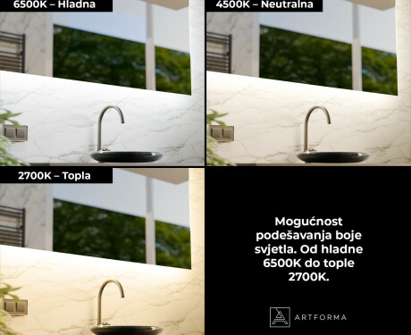 Pametno Zaobljeno LED Ogledalo za Kupaonicu SmartScreen 21,5” #4