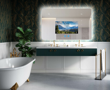 Pametno Zaobljeno LED Ogledalo za Kupaonicu SmartScreen 21,5” #5