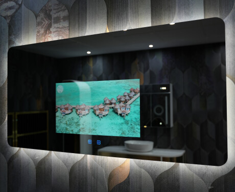 Pametno Zaobljeno LED Ogledalo za Kupaonicu SmartScreen 21,5” #6