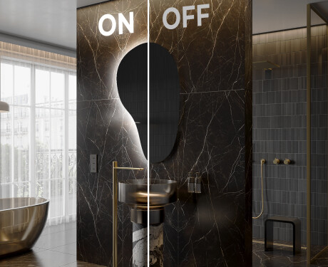 Zidno dekorativna ogledala sa svjetlom LED S222 #3