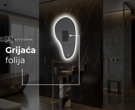 Zidno dekorativna ogledala sa svjetlom LED S222 #6