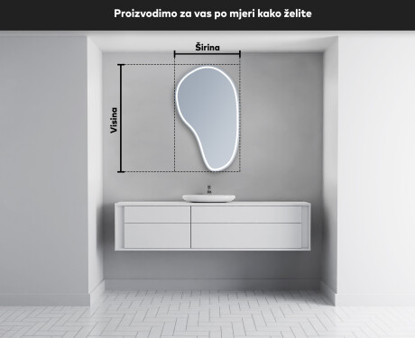 Nepravilna zidna dekorativna ogledala u boji S223 #5