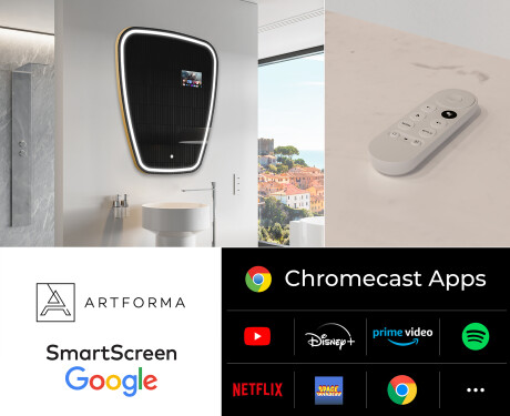 Nepravilan Ogledalo Sa LED Rasvjetom SMART Z223 Google #2