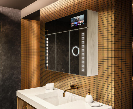 Smart Ormarić S LED Pozadinskim Osvjetljenjem - L55 Sarah 100 x 72cm