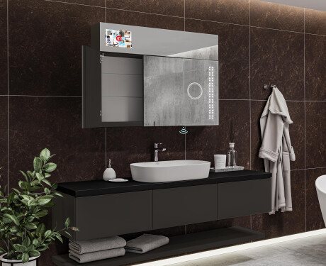 Smart Ormarić S LED Pozadinskim Osvjetljenjem - L55 Sarah 100 x 72cm #11
