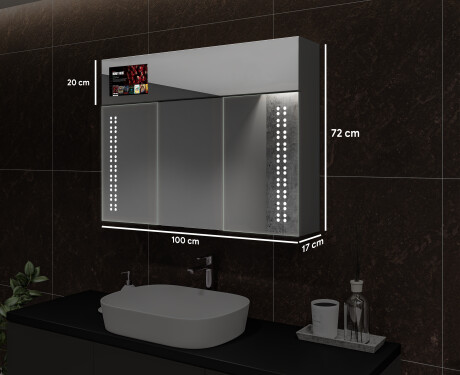 Smart Ormarić S LED Pozadinskim Osvjetljenjem - L55 Sarah 100 x 72cm #3