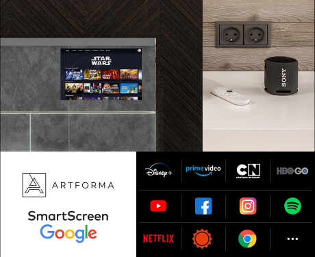 Smart Ormarić S LED Pozadinskim Osvjetljenjem - L55 Sarah 100 x 72cm #5