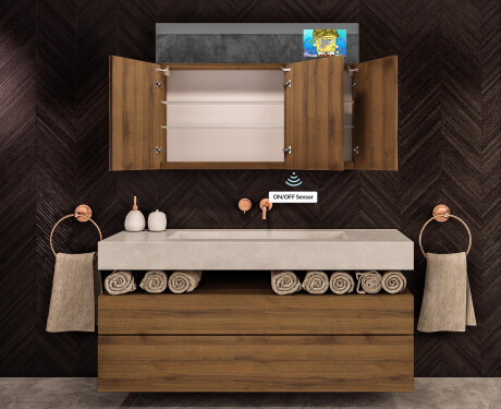 Smart Ormarić S LED Pozadinskim Osvjetljenjem - L55 Sarah 100 x 72cm #9