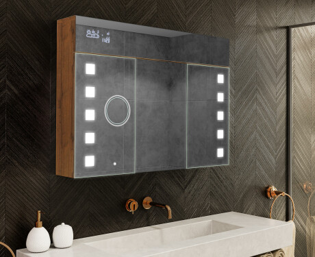 Ormarić S Led Pozadinskim Osvjetljenjem - L03 Emily 100 x 72cm