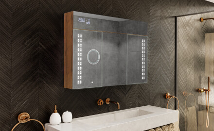 Ormarić S Led Pozadinskim Osvjetljenjem - L55 Emily 100 x 72cm