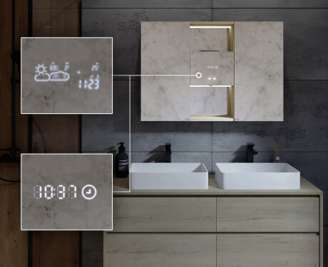 Kupaonski LED ormarić Lisa 100 x 70cm #7