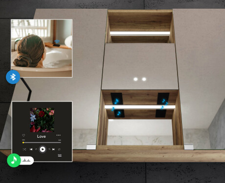 Kupaonski LED ormarić Lisa 100 x 70cm #8