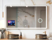 Zaobljeno Moderno LED Ogledalo s iPad Displine L141 okvirom