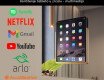 Zaobljeno Moderno LED Ogledalo s iPad Displine L141 okvirom #3