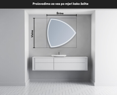 Dekorativna ogledala LED za zid T223 #3