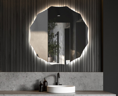 Ogledalo Za Kupaonicu S Pozadinskom LED Rasvjetom L193