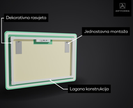 Ogledalo s LED rasvjetom L67 #3
