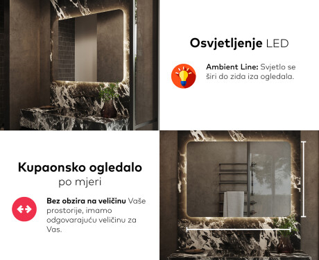 Ogledalo s LED rasvjetom L142 #5