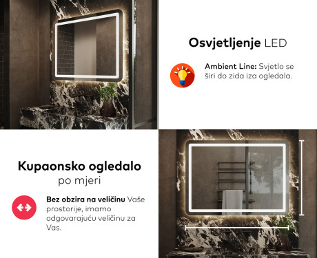 Ogledalo s LED rasvjetom L143 #5