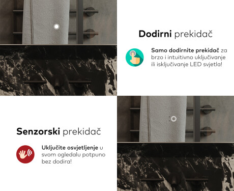 Ogledalo s LED rasvjetom L144 #9