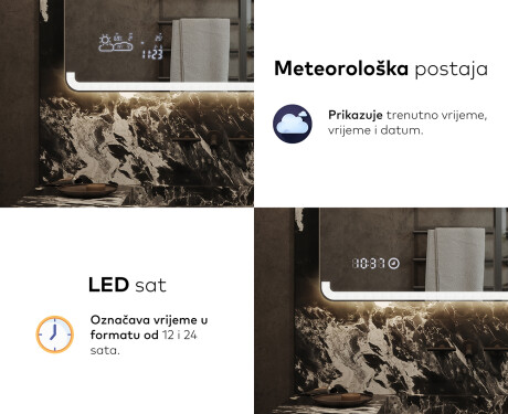 Ogledalo s LED rasvjetom L145 #7
