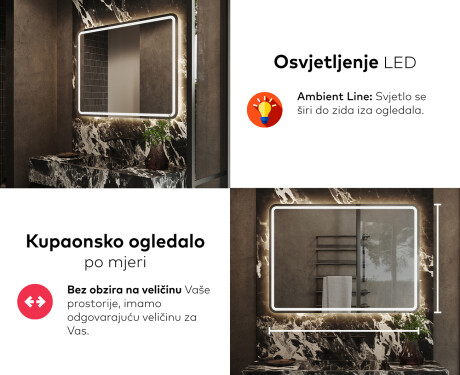 Ogledalo s LED rasvjetom L147 #5
