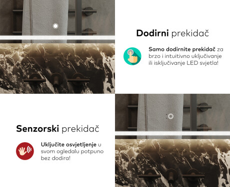 Ogledalo s LED rasvjetom L147 #9