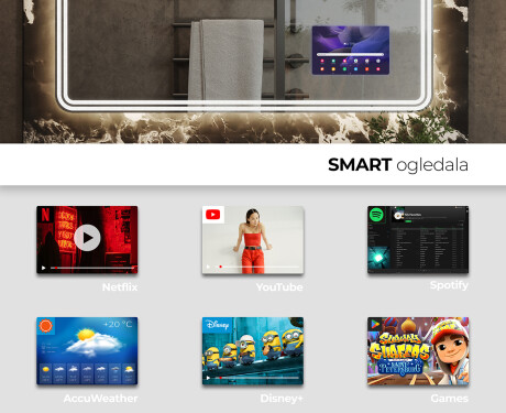 Ogledalo s LED rasvjetom L148 #3