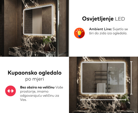 Ogledalo s LED rasvjetom L148 #5